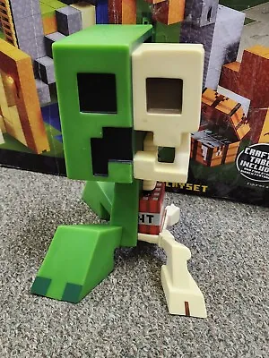 Minecraft Creeper Anatomy Deluxe Vinyl Figure 3D  Puzzle  8  Tall As Is • $15