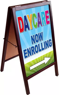 DAYCARE NOW ENROLLING A-Frame Sign Sidewalk Sign Double Sided 172875 Bgb • $99.95