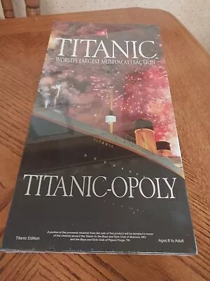 2010 Rare TITANIC-OPOLY Monopoly BOARD GAME Titanic Museum NEW SEALED! • $59.95