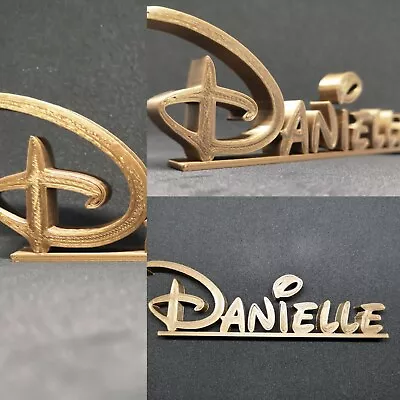 £4.99 • Buy Disney Name Plate Stand, Cake Topper, Office, Desk Teacher Gift Plaque
