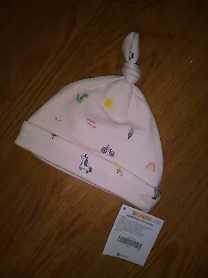 NWT Gymboree Infant Girls Beanie Hat Pink Icons Size Newborn  • $5