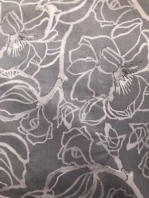 Soft Repose By Shell Rummel Steel Magnolia Watercolor Fabric Remnant 45  X 3Y • $32