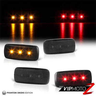 $29.84 • Buy 2010-2018 Dodge Ram Dually Cab Bed Smoke Fender LED Lamp Side Marker Lights
