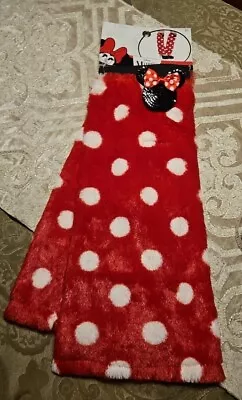 New 1 Pair Disney Minnie Mouse Red And White Polka Dots Leg Warmers ♡ For Adults • $7.77