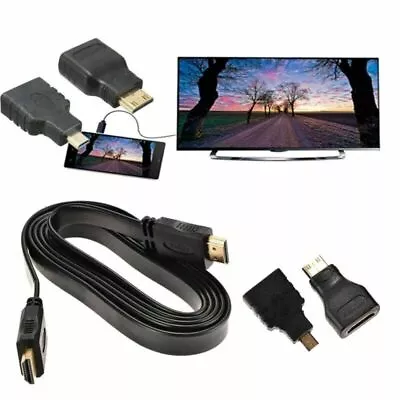 1080P HDMI Cable & HDMI To Mini & Micro Adaptor Kit Set For Android Tablet PC TV • $5.17