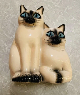 $110 • Buy VINTAGE Leland Claes Siamese Cats TV Lamp Mid Century Light 1954 Kitties