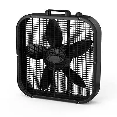 Decor Colors 20  Energy Efficient Box Fan With 3 Speeds 22  H Black • $28.80