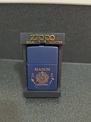 1999 Mason Zippo Royal Blue Matte Lighter New Sealed • $50