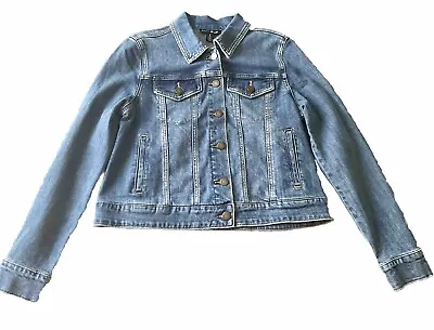 Indigo Blue Maternity Denim Jean Jacket Small NWT • $15