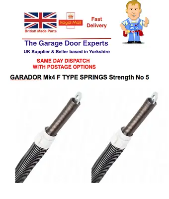 Garador Mk4 Springs Garage Door Side Channel Extension Spring Strength 5 Spares • £4.95