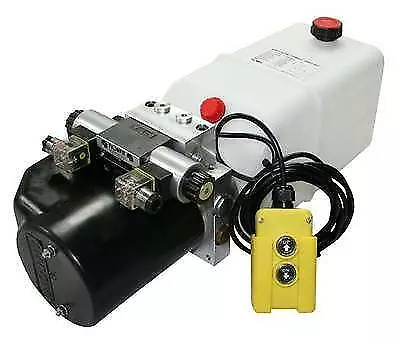 Flowfit 12V DC Double Acting Hydraulic Power Pack 8L Tank ZZ004233 • £392.40