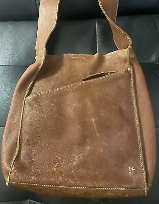 ELLINGTON Brown Genuine Leather Crossbody Bag Purse With Pockets • $16