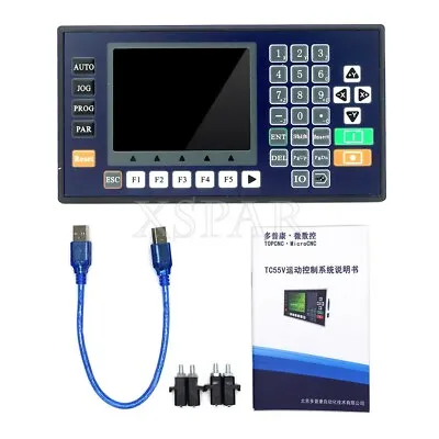 TC5530V 3 Axis CNC Controller Motion Controller W/ 3.5  Color LCD For CNC Router • $128.71