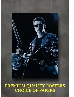 £4.12 • Buy Terminator 2 Arnold Classic Movie Large Poster Art Print Gift A0 A1 A2 A3 A4