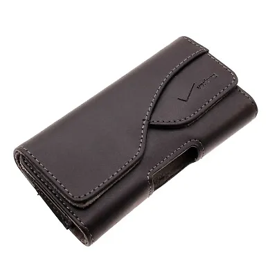 Swivel Leather Case Belt Clip Holster Cover Pouch Carry Holder For Cell Phones • $14.75