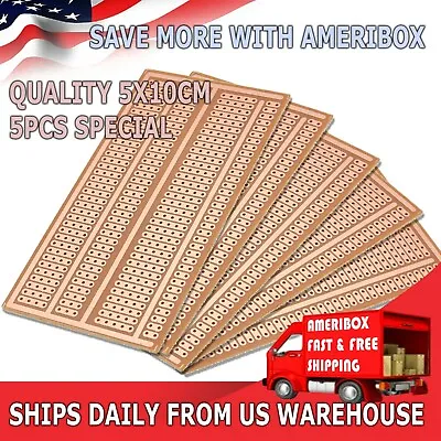 US Stock 5pcs Prototype PCB Universal Bread Board 5 X 10cm Sigle Side Copper • $8.95