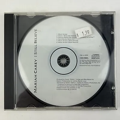 RARE 1999 PROMO CD - Mariah Carey – I Still Believe - Columbia – CSK 41802 • $10.95