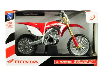 Honda CRF450R Red 1/12 Diecast Motorcycle Model By New Ray • $28.17