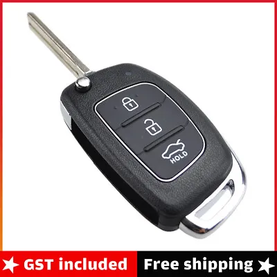 $9.03 • Buy Button Flip Key Remote Silicone Case/Shell/Blank For Hyundai Santa Fe IX I20 I30