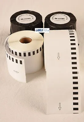 $15.72 • Buy Labels123 Brand-Compatible DK-2205 Brother Continuous Label Feed Rolls