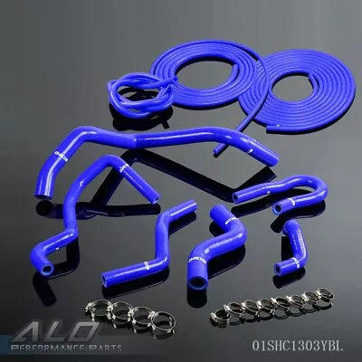 $51.47 • Buy Silicone Hose Kit+Vacuum Hose Fit For 92-00 Honda Civic 1.6L SOHC D15 D16 EG EK