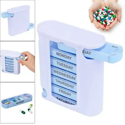 Weekly Daily Pill Box Organiser Tablet Medicine Holder Storage Dispenser 7 Day • £6.99