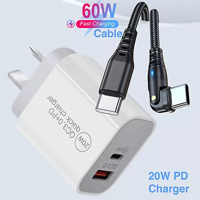 Wall Charger Type C USB PD Power Adapter Dual Port 20W For Samsung Android QC3.0 • $13.45