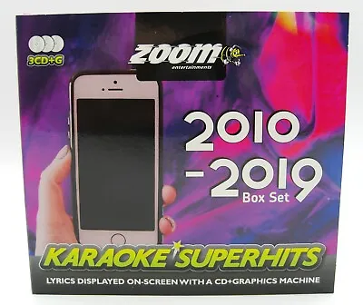 Zoom Karaoke CD+G - 2010-2019 - 57 Pop Superhits - Triple CD+G Karaoke Disc Pack • £9.95