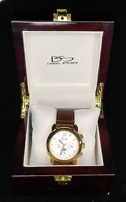 $219.99 • Buy Daniel Steiger 21 Jewel Automatic Chronograph Watch 45mm W/Leather Band 830DS