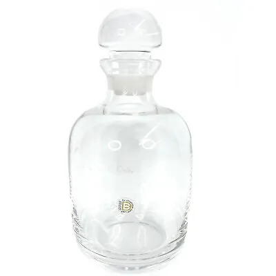 Dartington England 24% Lead Crystal Decanter Contemporary Minimalist Drink Decor • $59.95