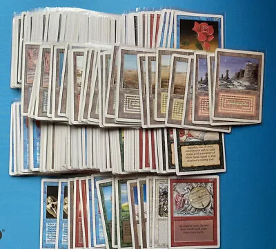 Magic The Gathering Revised 28 Dual Lands Underground Sea Tropical Island Fork • $32949.95