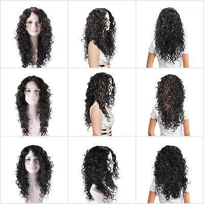 $14.98 • Buy Synthetic Lace Front Curly Wigs Natural Looking L Part Daily Party Wig For Women