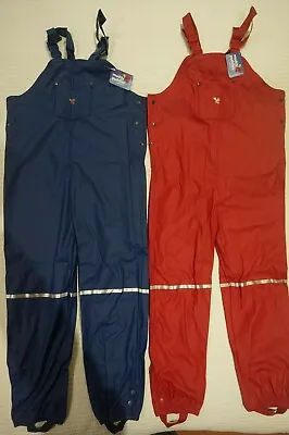£19.99 • Buy Muddy Puddles Puddleflex Dungarees Bib N Brace Waterproof Trousers Navy Or Red
