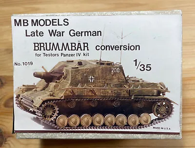 Late War Brummbär Conversion Kit - MB Models 1/35  Resin Conversion Set#1019 • $24.99