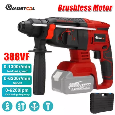 MUSTOOL Brushless Cordless Electric Rotary Hammer Drill Demolition NO Battery • $53.19