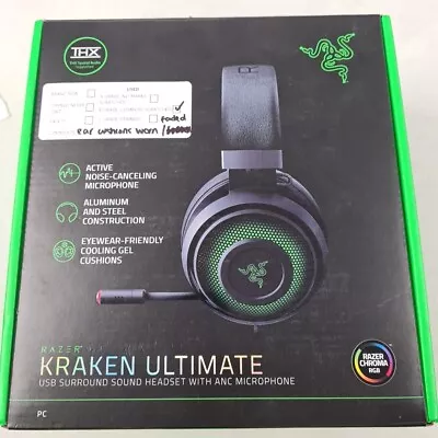 Razer Kraken Ultimate RGB USB Gaming Headset *B-GRADE* (FREE SHIPPING) • $118.15