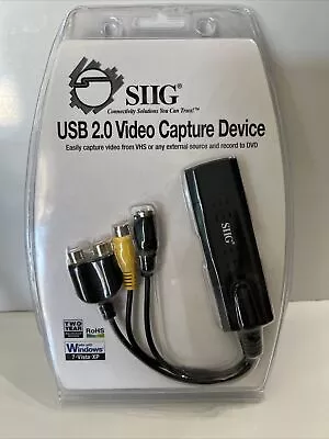 SIIG USB 2.0 Video Capture Device Record From VCR To DVD 2009 Sealed  • $12.99