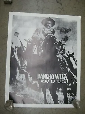 Pancho Villa  Mexican Revolution 1970's Poster Vintage Viva La Raza! C1412 • $40