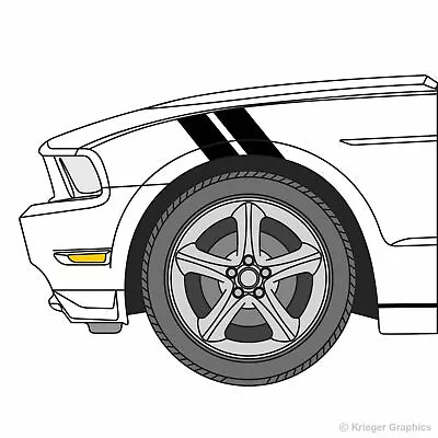 Hash Mark Stripes 3M Grand Sport Fender Bar Decals For Ford Mustang • $19.99