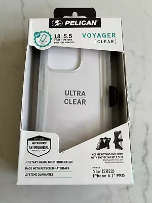 Pelican Voyager Clear Case & Holster For IPhone 14 PRO (6.1 ) • $17.99