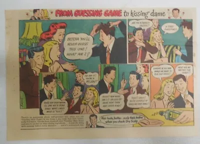 Vaseline Hair Tonic: From Guessing Game To Kissing Dame ! From 1950's • $10