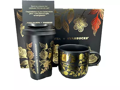 STARBUCKS/Manish Malhotra Kashmiri Motifs Floral 2pcs Cup Set - NIB • $488.88