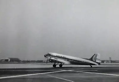 Vintage United Airlines DC-3 Mainliner Taxiing Runway Tarmac Photo 1930-40s • $11.40