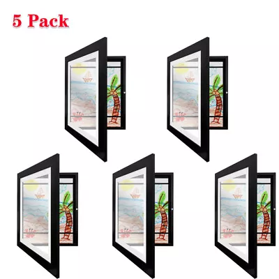 $143.89 • Buy 5Pc Kids Art Frames Photo Frame Art Display Wood Frame Drawing Portfolio Storage