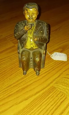 Cast Iron Bank Circa 1870-1890s Original Paint Toy Tammany Bank Vintge All Metal • $60