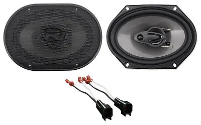 Rockville 6x8  Rear Factory Speaker Replacement Kit For 2005-2006 Ford Mustang • $46.90