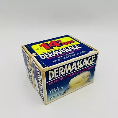 Colgate DERMASSAGE Moisture Bar Dry Skin Soap Movie Prop NOS 2 Pack Vintage • $8