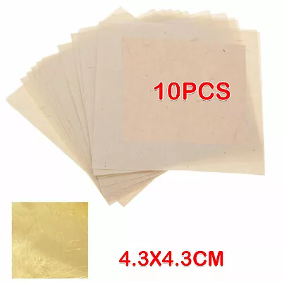 5-50X Pure 24k Gold Leaf Sheet Book Food Edible Decorating Art Craft 4.3*4.3CM I • $7.89