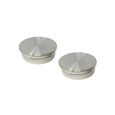 £10.99 • Buy Stainless Steel Handrail System Modular Flat End Cap Pair Grade 304 - 48.3 X 2.6