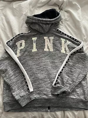 Victoria’s Secret 💕VS PINK Bling Sequin Hoodie Sweater! XL! • $60